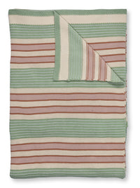 Pip Studio Quilt Bonsoir Combistripe Throw Green 130x170 cm