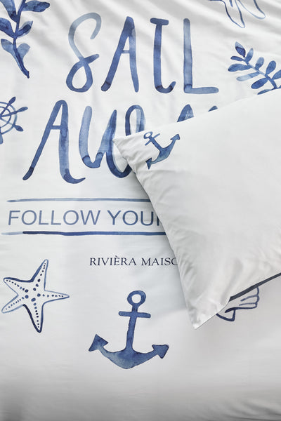 Riviera Maison Dekbedovertrek Sail Away Blue