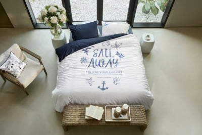 Riviera Maison Dekbedovertrek Sail Away Blue