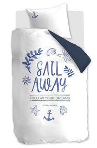 Riviera Maison Dekbedovertrek Sail Away Blue