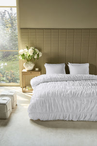 Riviera Maison Dekbedovertrek Ruffle White