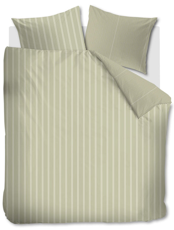 vtwonen Dekbedovertrek Mini Stripe Green