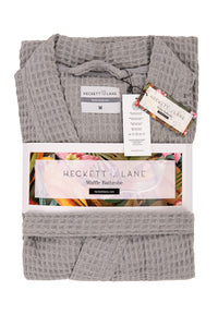 Heckett & Lane Badjas Wafel Melange-Grey