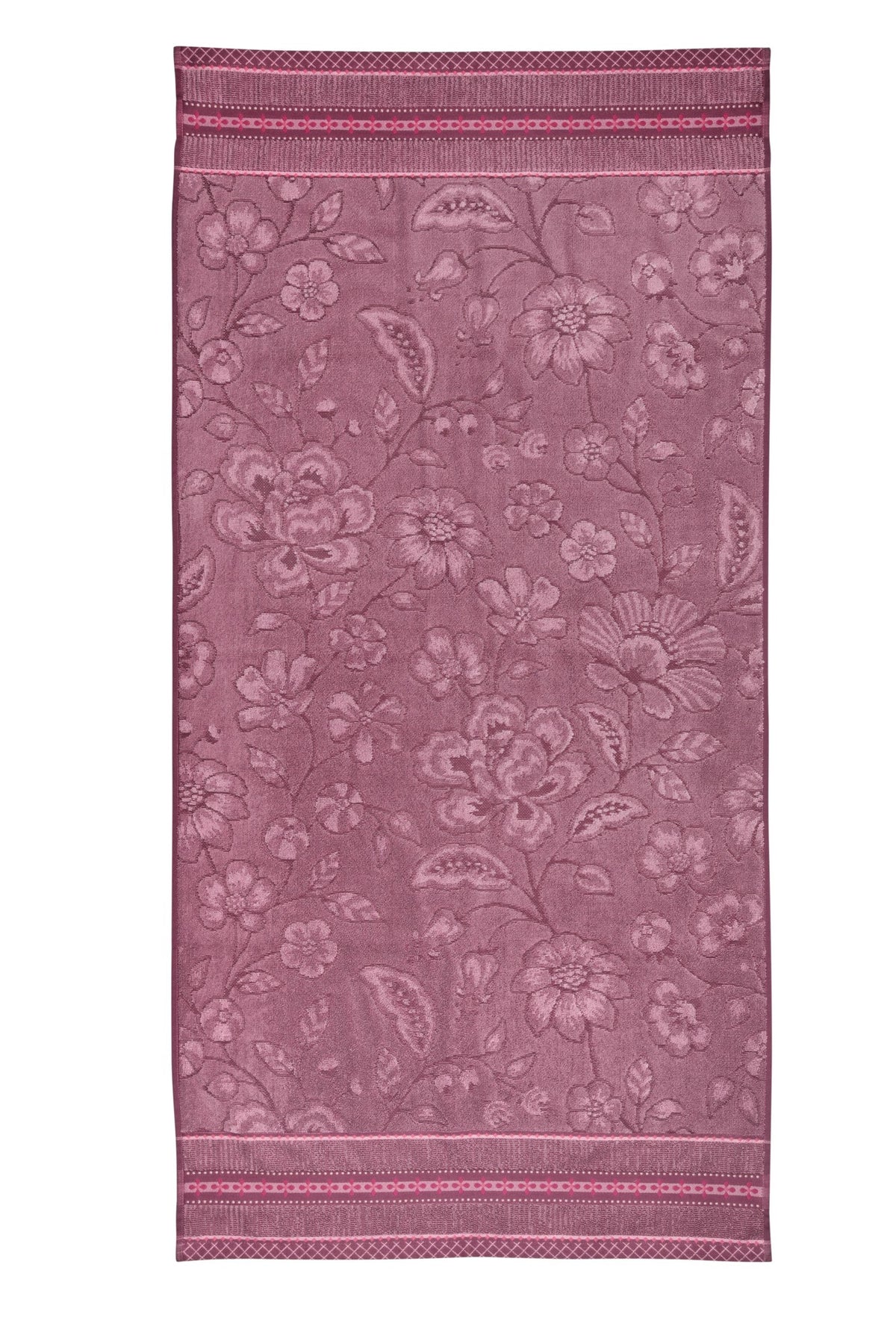 Pip Studio Handdoek Jasmin Jacquard Licht roze