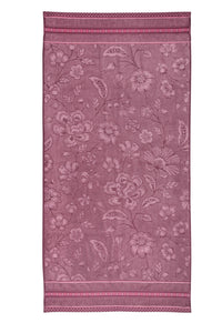 Pip Studio Handdoek Jasmin Jacquard Licht roze