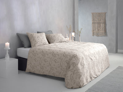Zohome Dekbedovertrek Fiori di Satinado Off-white