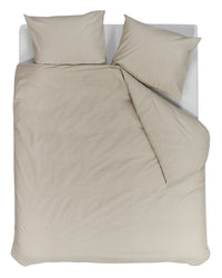 vtwonen Dekbedovertrek Cozy Slub Sand