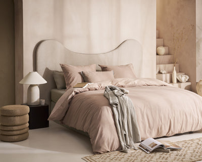 vtwonen Dekbedovertrek Cozy Slub Soft Pink
