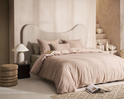 vtwonen Dekbedovertrek Cozy Slub Soft Pink
