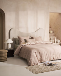 vtwonen Dekbedovertrek Cozy Slub Soft Pink