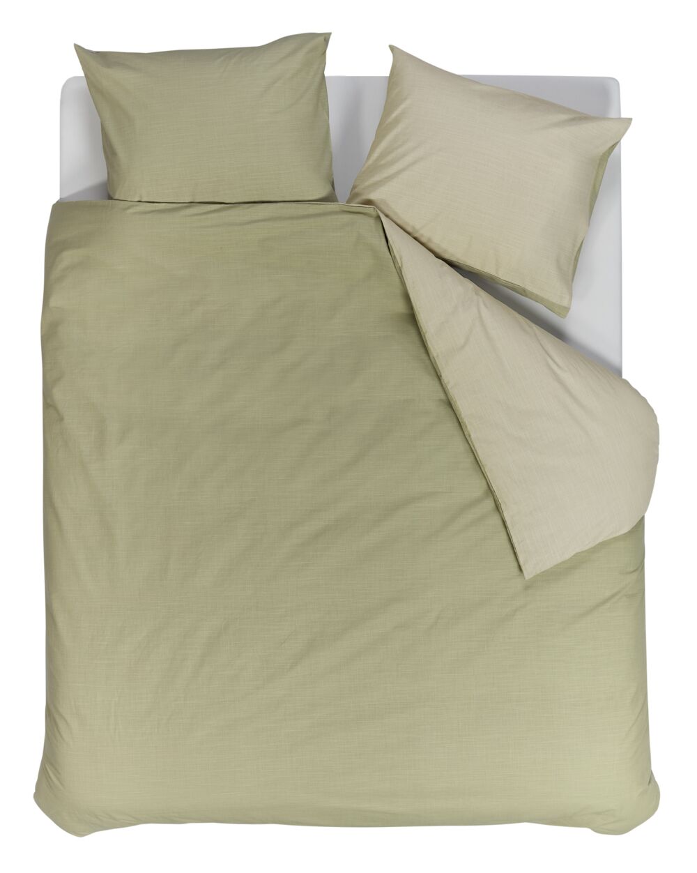 vtwonen Dekbedovertrek Cozy Slub Green