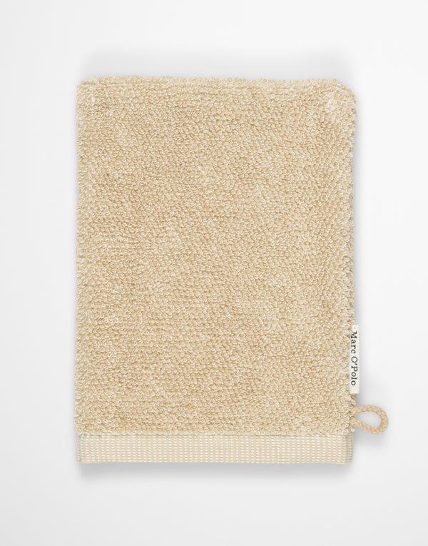 Marc O'Polo Washandje Timeless melange Dark Sand