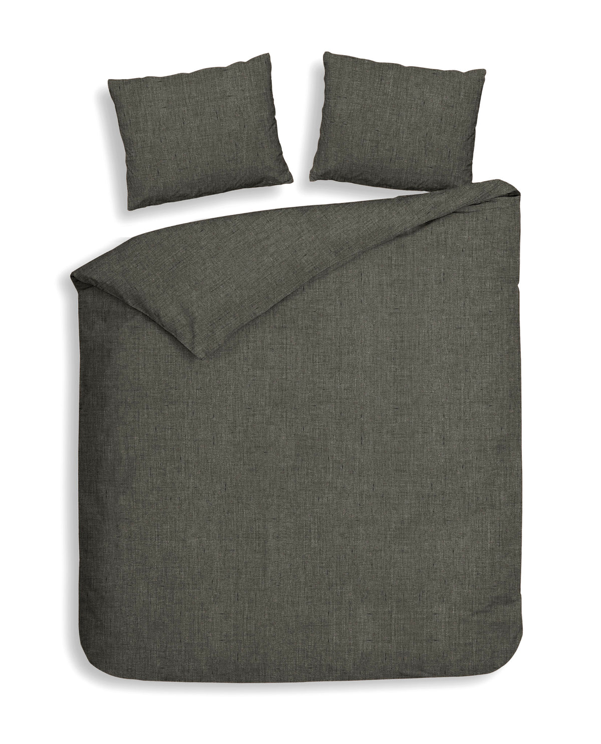 Heckett & Lane Dekbedovertrek Franela Frost-Grey
