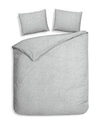 Heckett & Lane Dekbedovertrek Franela Light-Grey