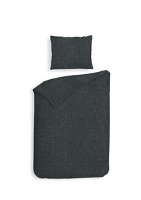Heckett & Lane Dekbedovertrek Franela Anthracite