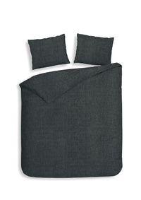 Heckett & Lane Dekbedovertrek Franela Anthracite