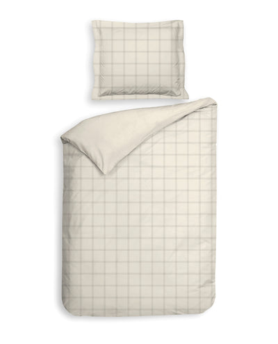 Heckett & Lane Dekbedovertrek Diamante Off-white