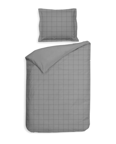 Heckett & Lane Dekbedovertrek Diamante Glacier-Grey