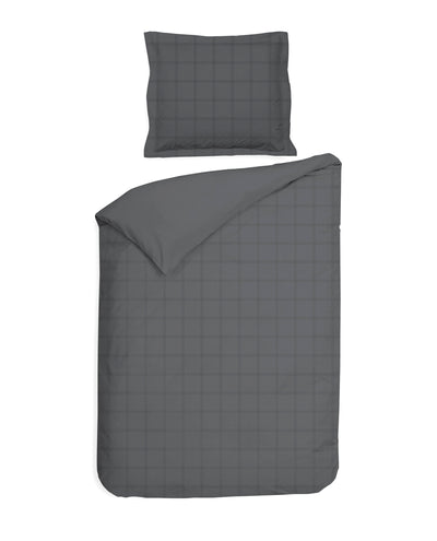 Heckett & Lane Dekbedovertrek Diamante Classic-Anthracite
