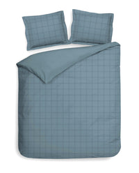Heckett & Lane Dekbedovertrek Diamante Colonial-Blue