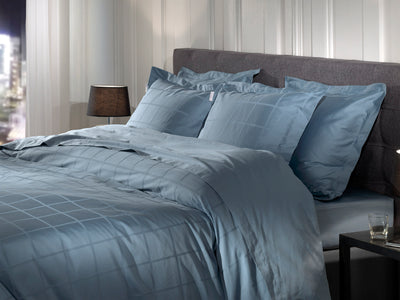Heckett & Lane Dekbedovertrek Diamante Colonial-Blue