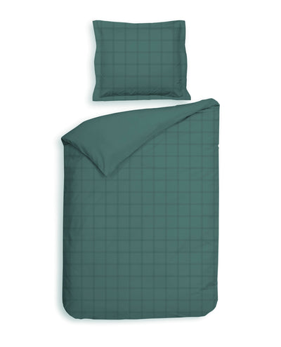Heckett & Lane Dekbedovertrek Diamante Mineral-Green