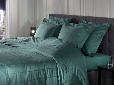 Heckett & Lane Dekbedovertrek Diamante Mineral-Green