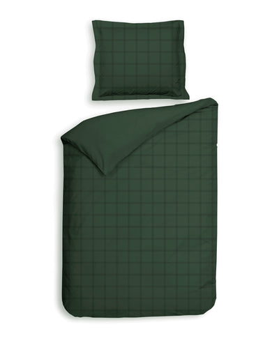 Heckett & Lane Dekbedovertrek Diamante Calla-Green