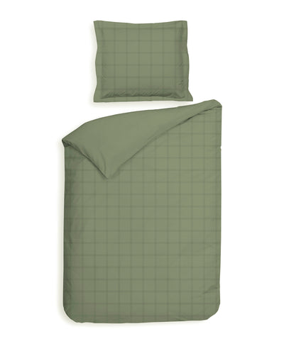 Heckett & Lane Dekbedovertrek Diamante Laurel-Green