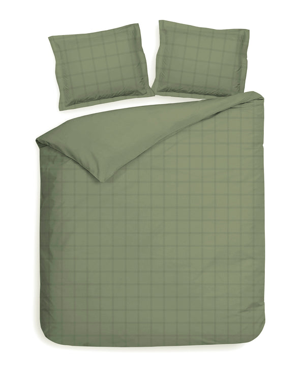 Heckett & Lane Dekbedovertrek Diamante Laurel-Green