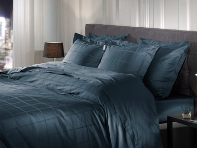 Heckett & Lane Dekbedovertrek Diamante Maritime-Blue