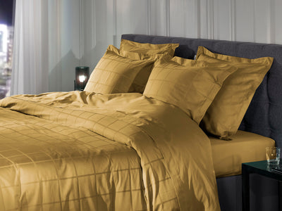 Heckett & Lane Dekbedovertrek Diamante Amber-Gold