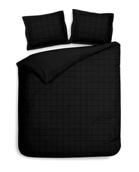 Heckett & Lane Dekbedovertrek Diamante Moonless-Black