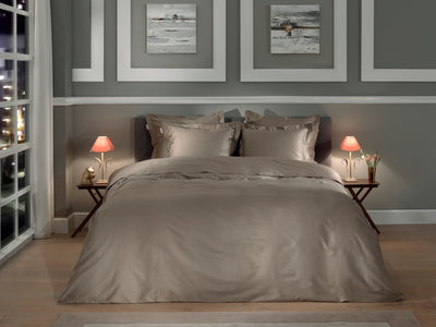 Heckett & Lane Dekbedovertrek Punto Taupe-Grey
