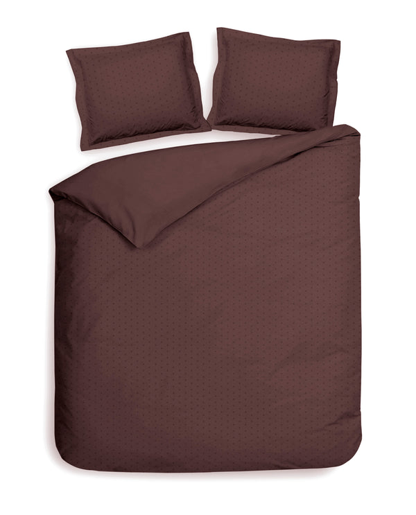 Heckett & Lane Dekbedovertrek Punto Marsala-Brown