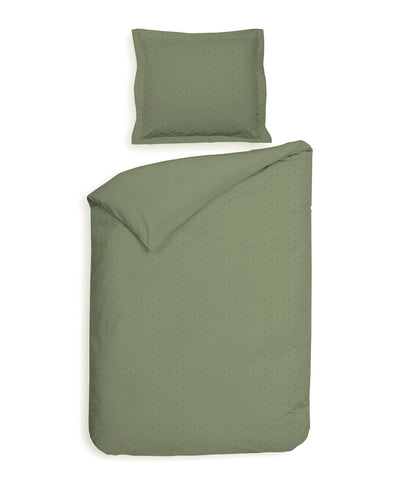 Heckett & Lane Dekbedovertrek Punto Laurel-Green