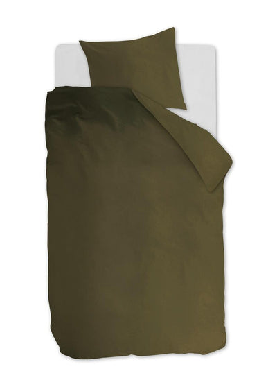 Ambiante Dekbedovertrek Cotton Uni Olive Green