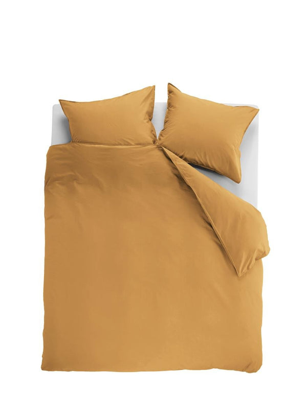 Ambiante Dekbedovertrek Cotton Uni Ochre