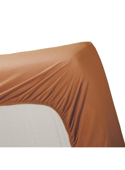Ambiante Hoeslaken Cotton Uni Orange