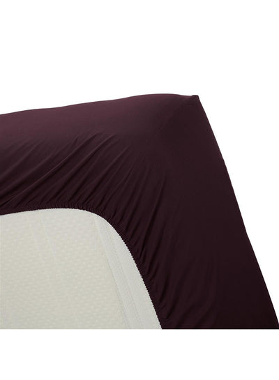 Ambiante Hoeslaken Cotton Uni Dark Red