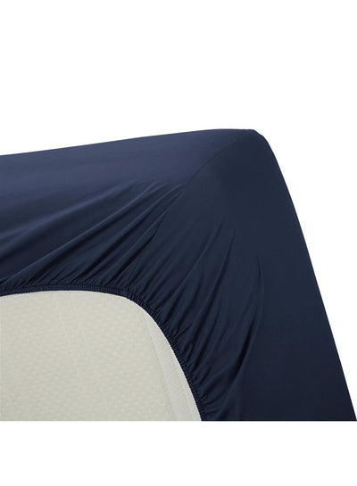 Ambiante Hoeslaken Cotton Uni Dark Blue