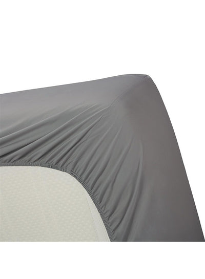 Ambiante Hoeslaken Cotton Uni Grey