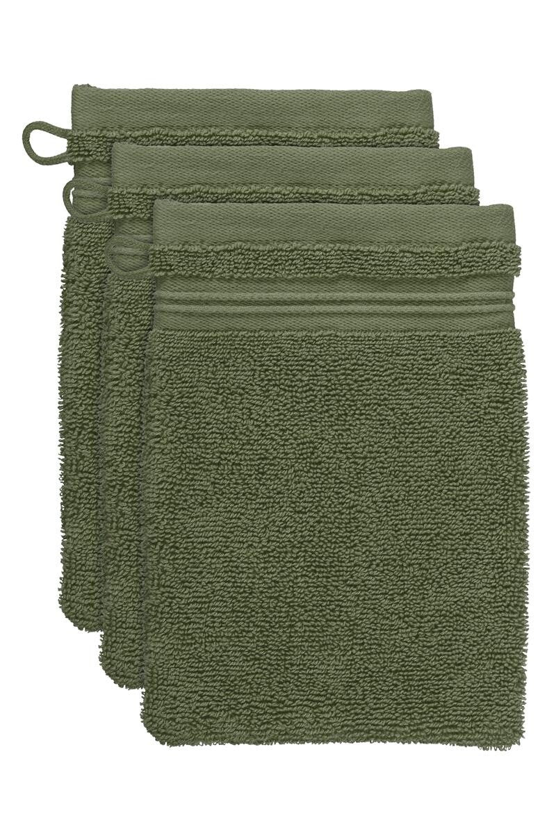 BeddingHouse Washandje Sheer set Olive Green