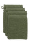 BeddingHouse Washandje Sheer set - 16x22 cm - Olijfgroen