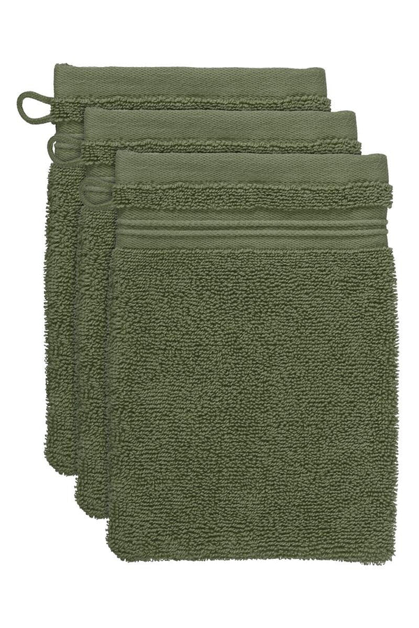 BeddingHouse Washandje Sheer set Olive Green