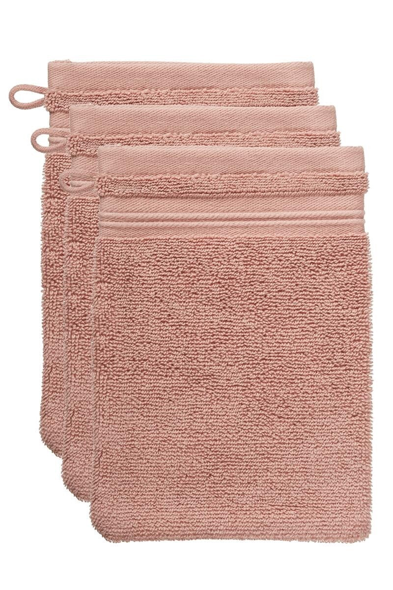 BeddingHouse Washandje Sheer set Stone Red