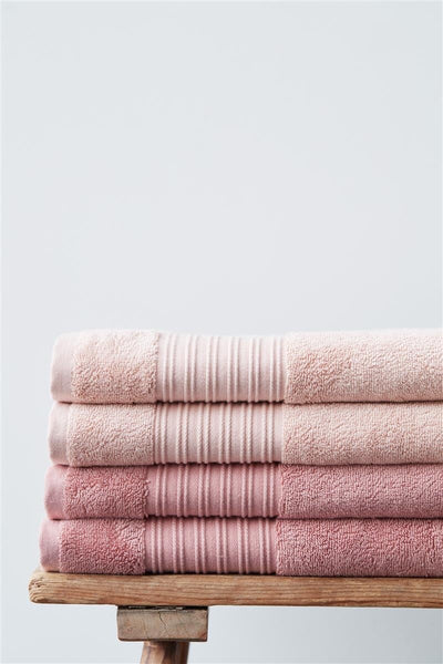 BeddingHouse Washandje Sheer set Stone Red
