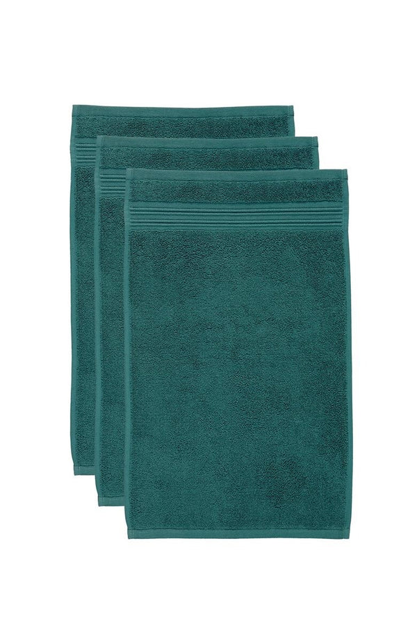 BeddingHouse Gastendoekje Sheer set Dark Green