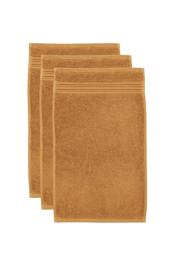 BeddingHouse Gastendoekje Sheer set Ochre