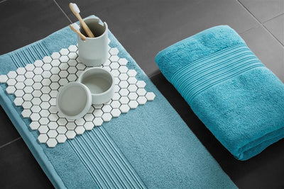 BeddingHouse Gastendoekje Sheer set Petrol
